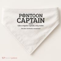Pontoon Captain Definition USA-Made Doggie Bandana thumb 0