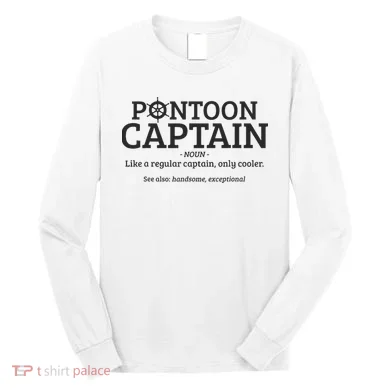 Pontoon Captain Definition Long Sleeve Shirt