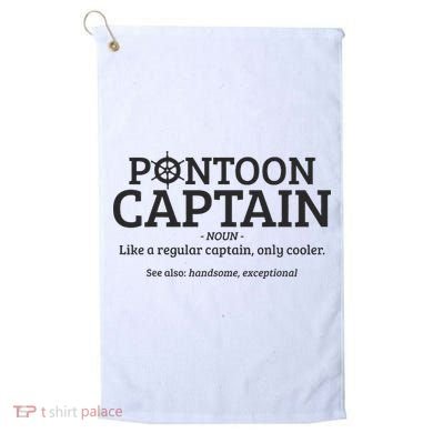 Pontoon Captain Definition Golf Towel