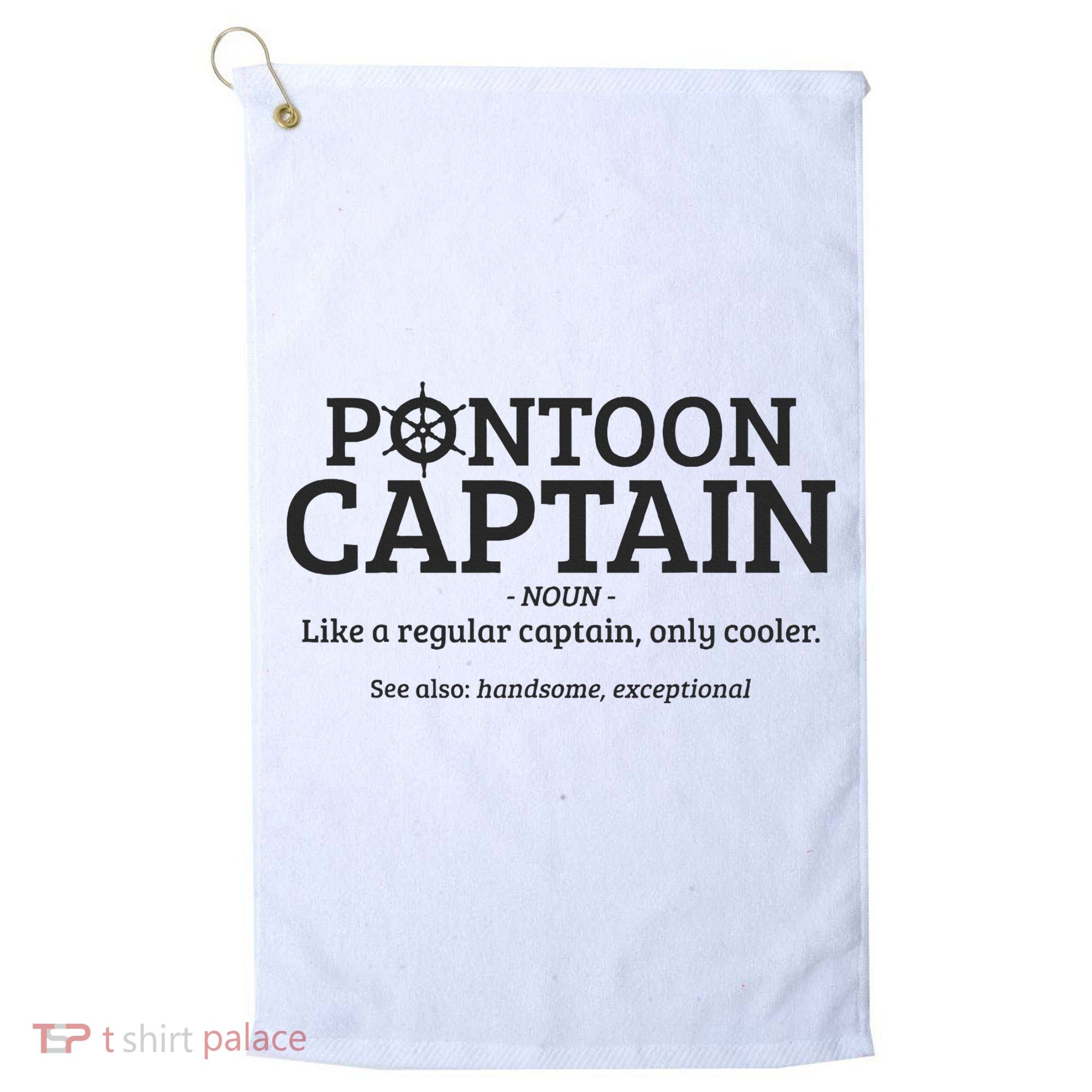 Pontoon Captain Definition Golf Towel