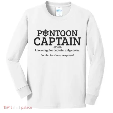 Pontoon Captain Definition Kids Long Sleeve Shirt