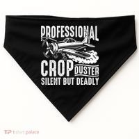 Professional Crop Duster Funny Silent But Deadly USA-Made Doggie Bandana thumb 0