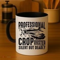Professional Crop Duster Funny Silent But Deadly Coffee Mug thumb 4