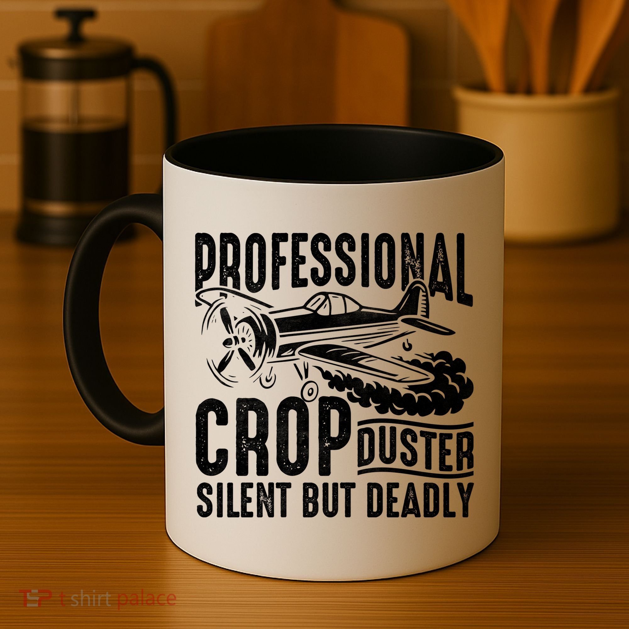 Professional Crop Duster Funny Silent But Deadly Coffee Mug