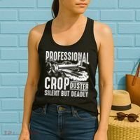 Professional Crop Duster Funny Silent But Deadly Women's Tank Top thumb 2