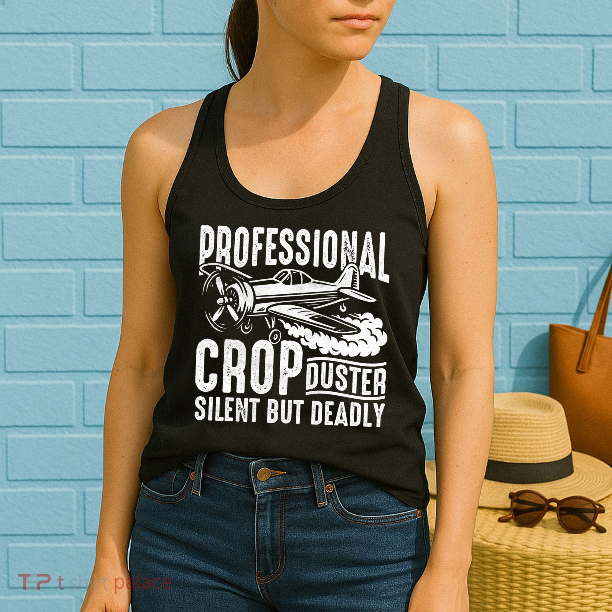 Professional Crop Duster Funny Silent But Deadly Women's Tank Top