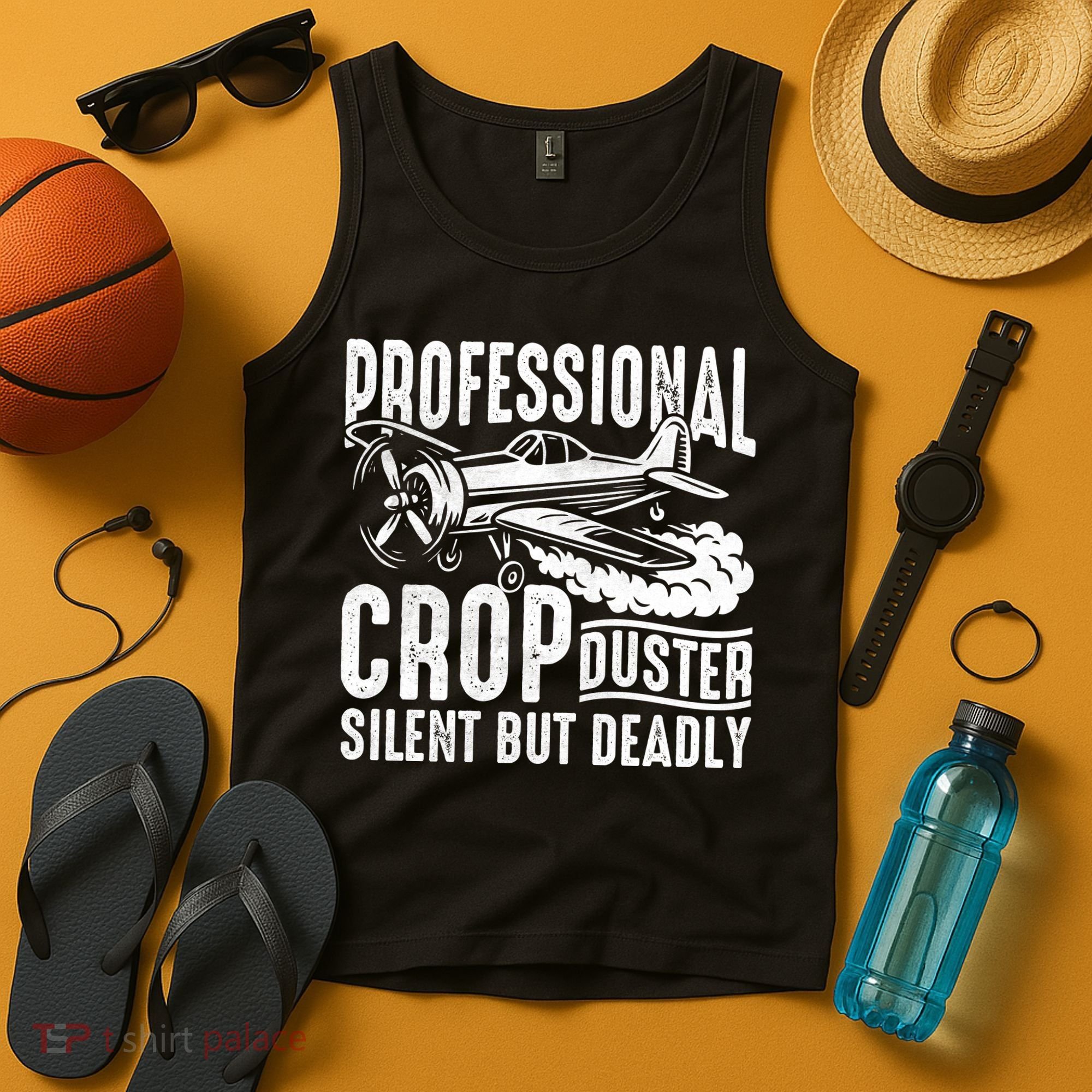 Professional Crop Duster Funny Silent But Deadly Tank Top