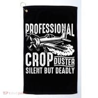 Professional Crop Duster Funny Silent But Deadly Golf Towel thumb 0