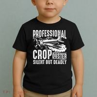 Professional Crop Duster Funny Silent But Deadly Toddler T-Shirt thumb 2