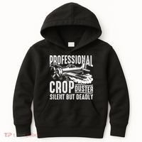 Professional Crop Duster Funny Silent But Deadly Kids Hoodie thumb 0