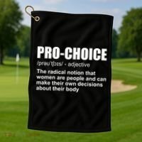 Pro Choice Definition Golf Towel thumb 1