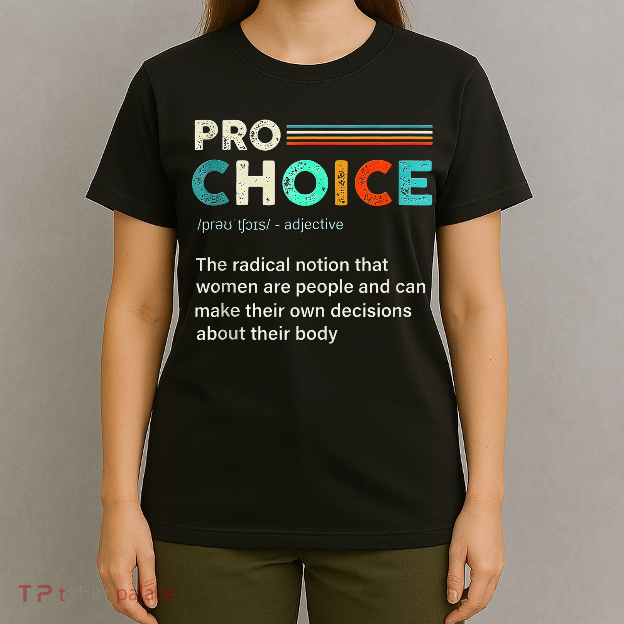Pro Choice Definition Feminist Women's Rights Retro Vintage Tank Top T-Shirt