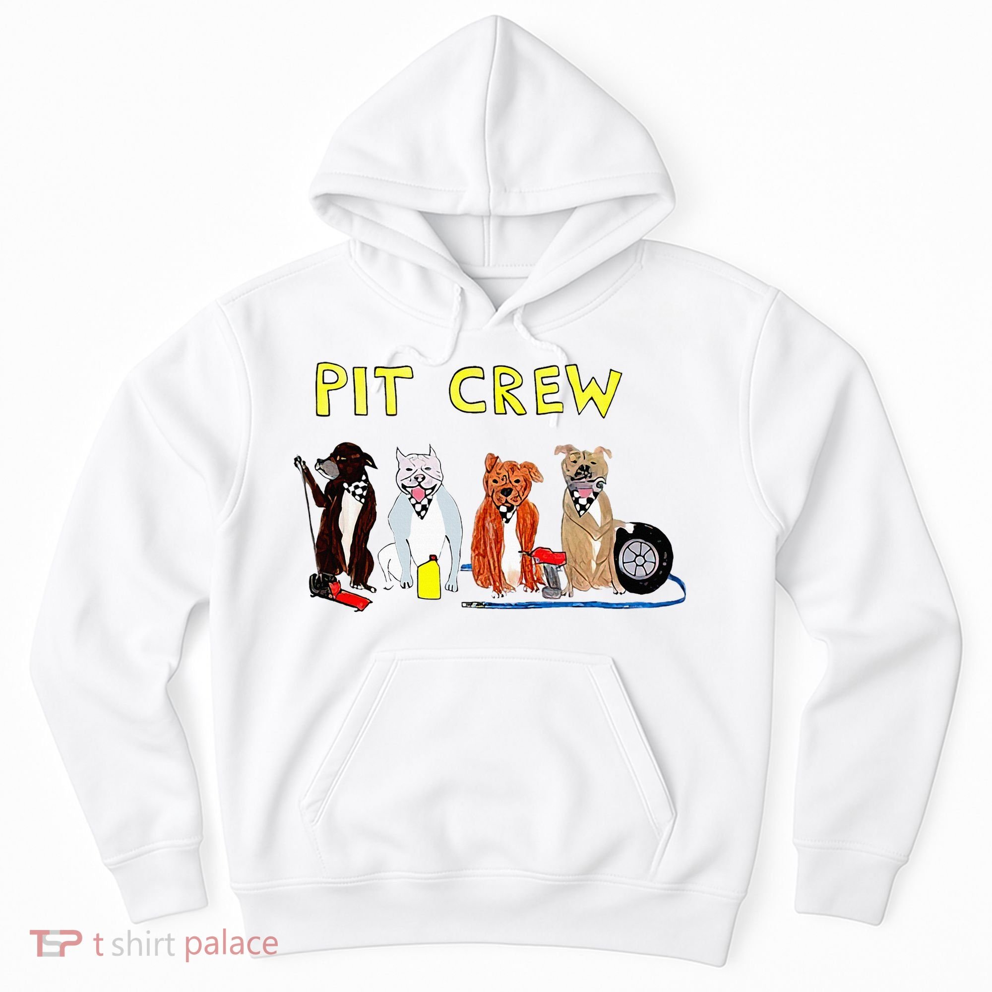 Pit Crew Dogs Funny For Women Hoodie