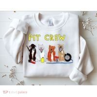 Pit Crew Dogs Funny For Women Sweatshirt thumb 2