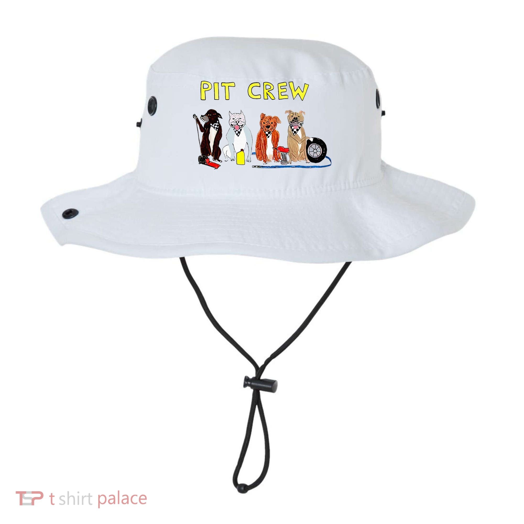 Pit Crew Dogs Funny For Women Bucket Hat