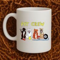 Pit Crew Dogs Funny For Women Coffee Mug thumb 2