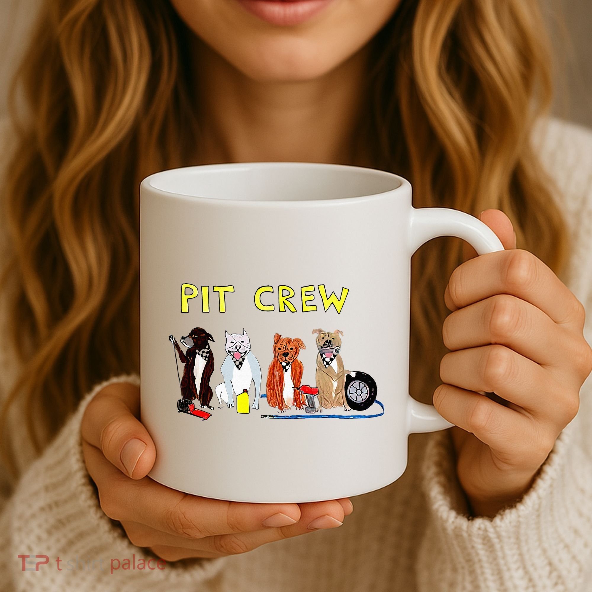 Pit Crew Dogs Funny For Women Coffee Mug