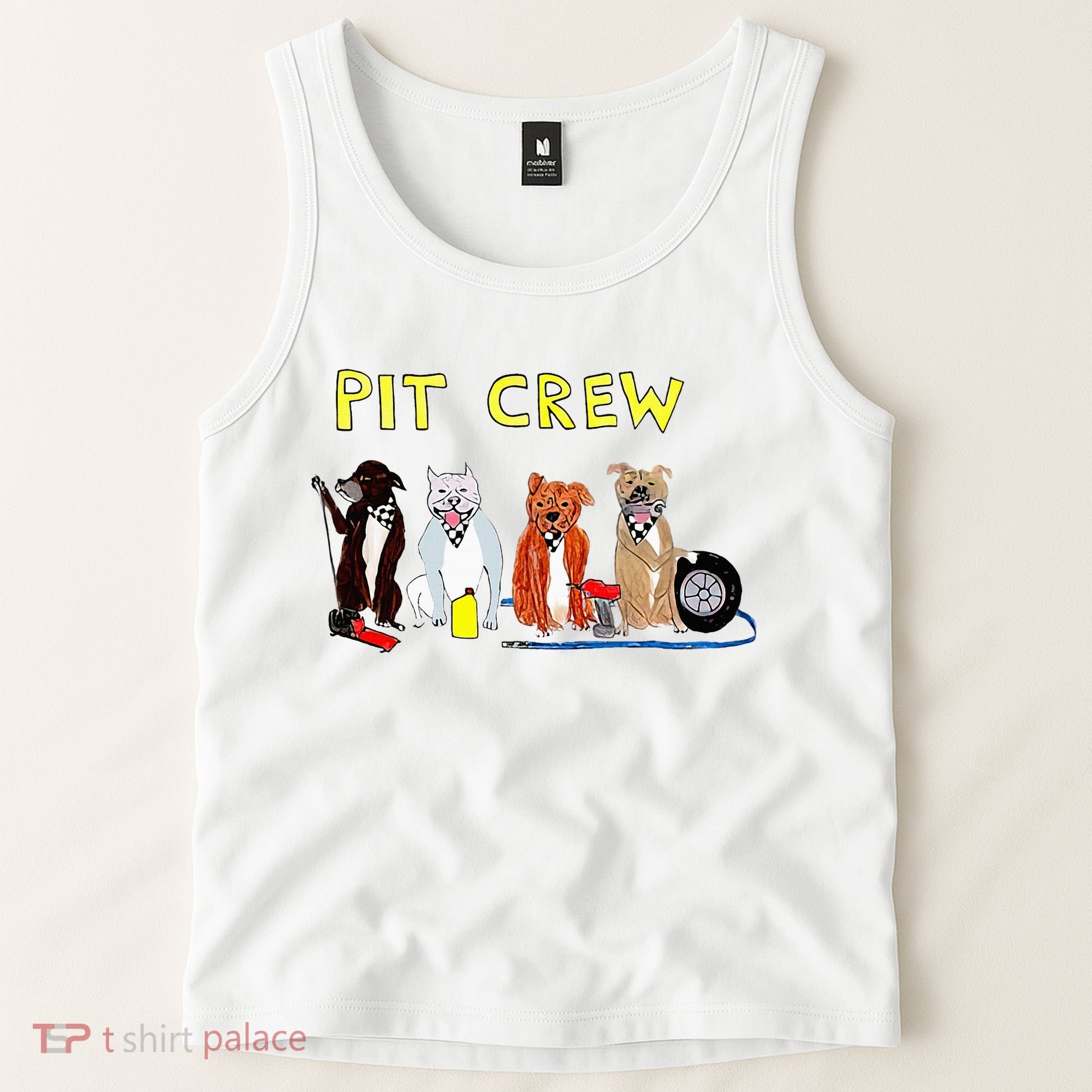 Pit Crew Dogs Funny For Women Tank Top