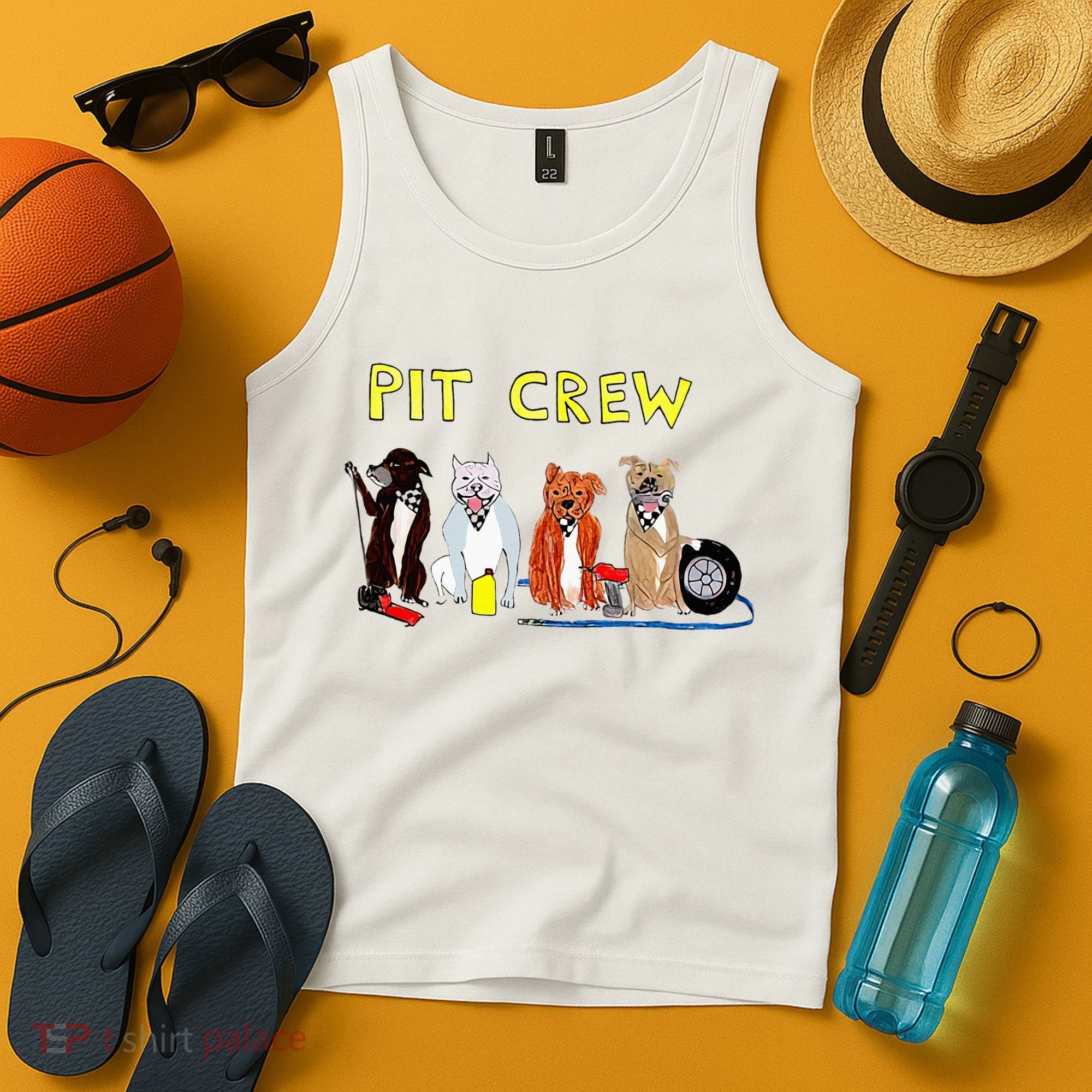 Pit Crew Dogs Funny For Women Tank Top