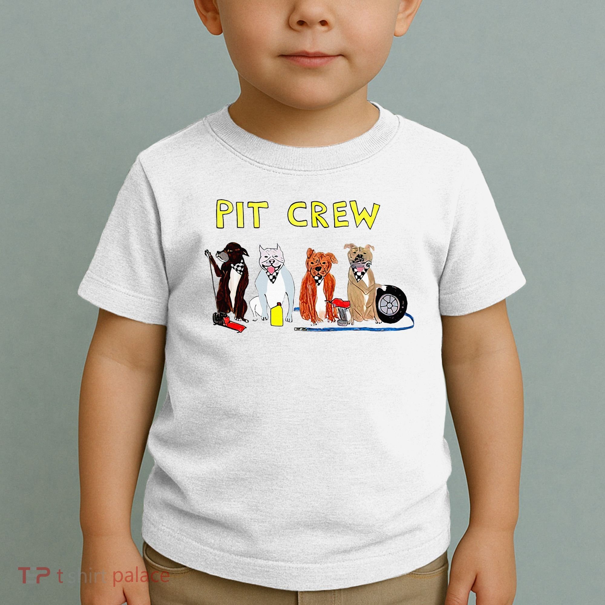 Pit Crew Dogs Funny For Women Toddler T-Shirt