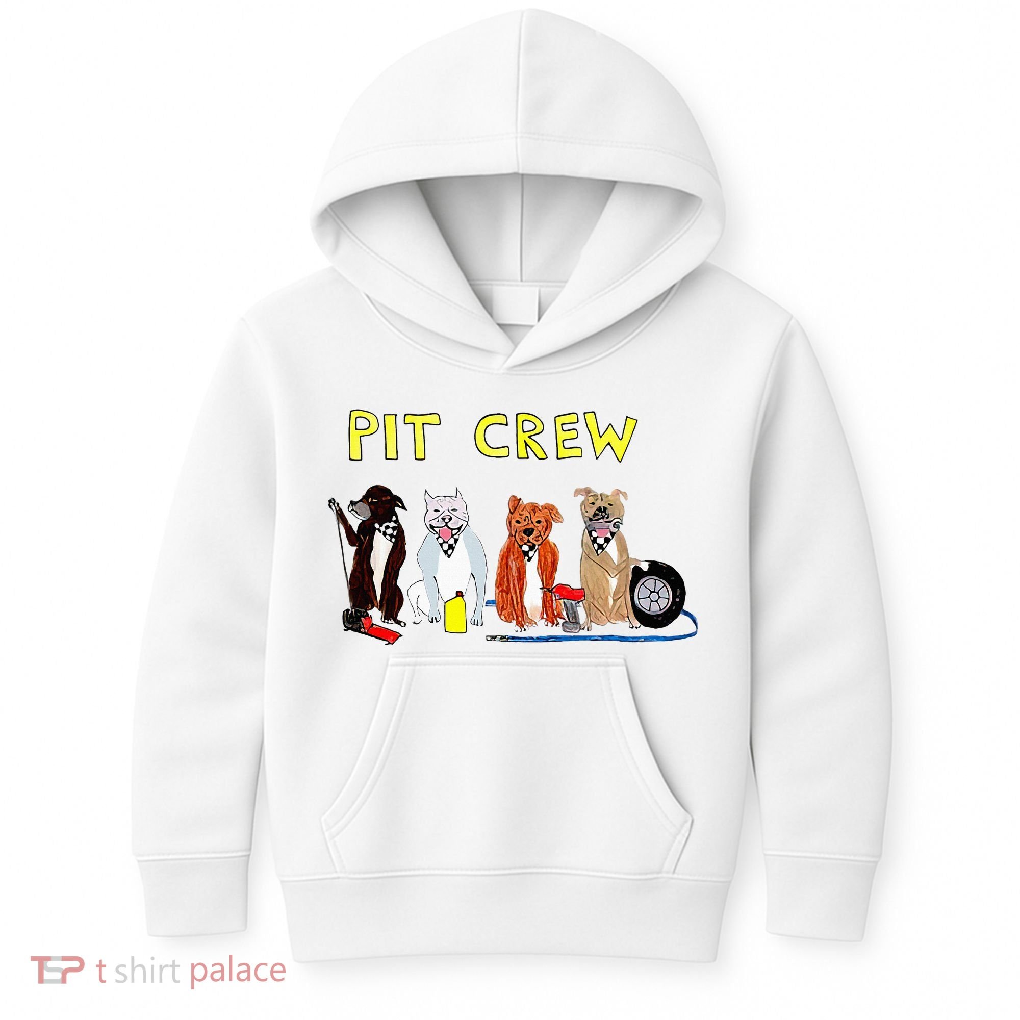 Pit Crew Dogs Funny For Women Kids Hoodie
