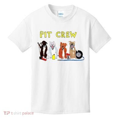Pit Crew Dogs Funny For Women Kids T-Shirt