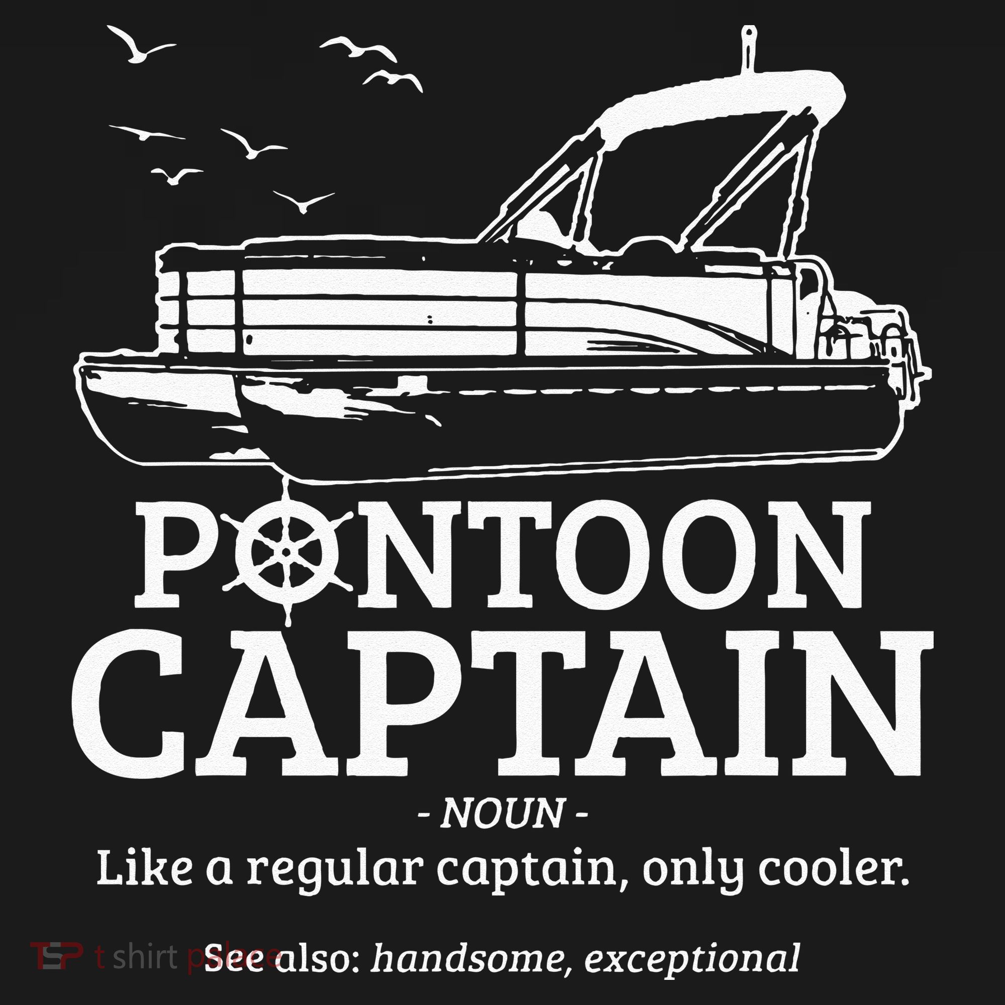 Pontoon Captain Definition Funny Pontoon Boat Boating Gift Sweatshirt