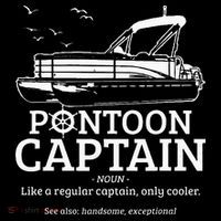Pontoon Captain Definition Funny Pontoon Boat Boating Gift Coaster thumb 2