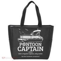 Pontoon Captain Definition Funny Pontoon Boat Boating Gift Tote Bag thumb 0