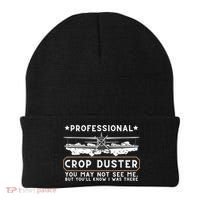 Professional Crop Duster Adult Humor Sarcastic Farting Joke Beanie thumb 0