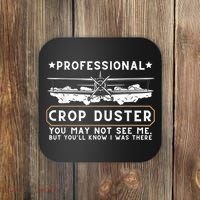 Professional Crop Duster Adult Humor Sarcastic Farting Joke Coaster thumb 0