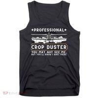 Professional Crop Duster Adult Humor Sarcastic Farting Joke Tank Top thumb 0