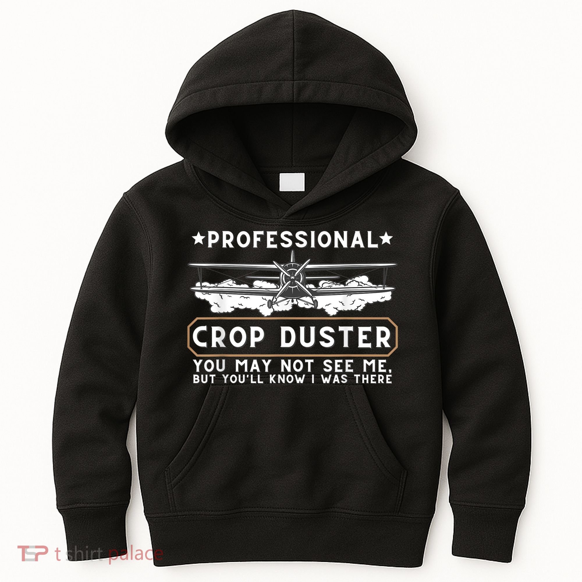 Professional Crop Duster Adult Humor Sarcastic Farting Joke Kids Hoodie