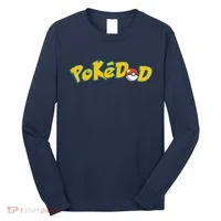 Pokedad Cute Dad Gift Long Sleeve Shirt thumb 0