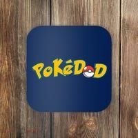 Pokedad Cute Dad Gift Coaster thumb 0