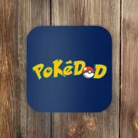 Pokedad Cute Dad Gift Coaster thumb 0