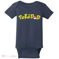 Pokedad Cute Dad Gift Baby Bodysuit thumb 0