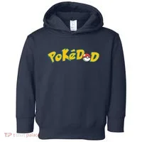 Pokedad Cute Dad Gift Toddler Hoodie thumb 0
