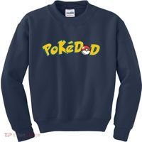 Pokedad Cute Dad Gift Kids Sweatshirt thumb 0