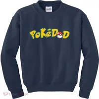 Pokedad Cute Dad Gift Kids Sweatshirt thumb 0
