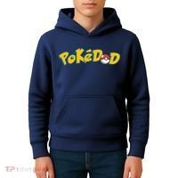 Pokedad Cute Dad Gift Kids Hoodie thumb 4