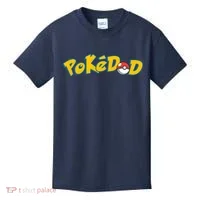 Pokedad Cute Dad Gift Kids T-Shirt thumb 0