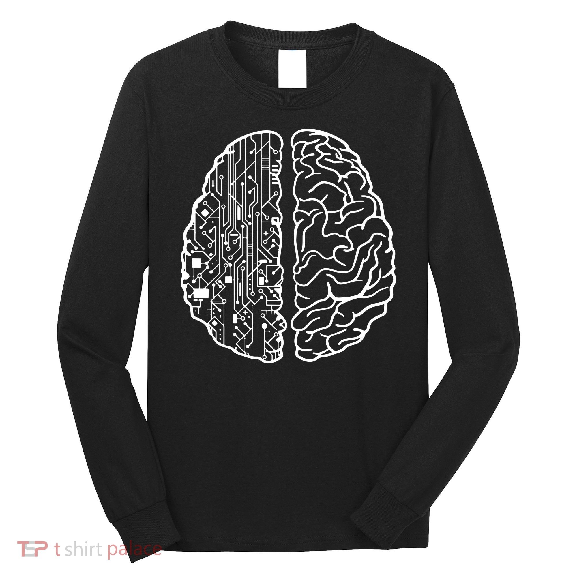 Programmer Coder Developer Programming Brain Programmer Long Sleeve Shirt