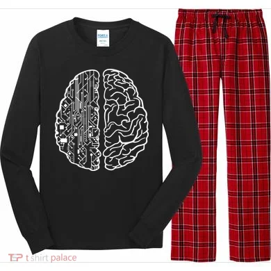 Programmer Coder Developer Programming Brain Programmer Long Sleeve Pajama Set