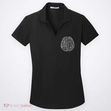 Programmer Coder Developer Programming Brain Programmer Women's Dry Zone Grid Polo