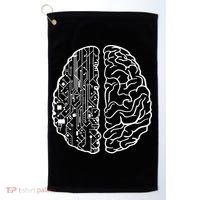 Programmer Coder Developer Programming Brain Programmer Golf Towel thumb 0