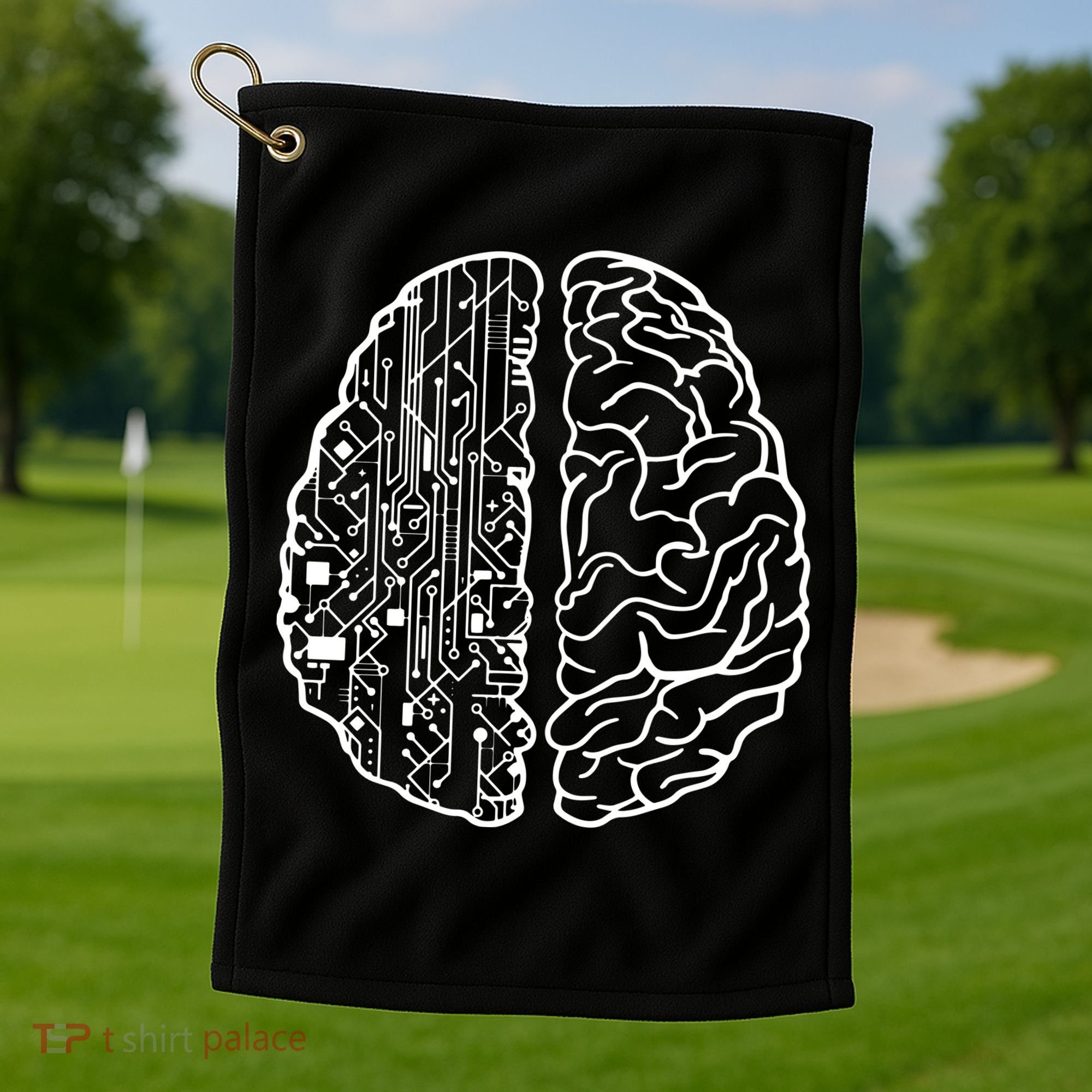 Programmer Coder Developer Programming Brain Programmer Golf Towel