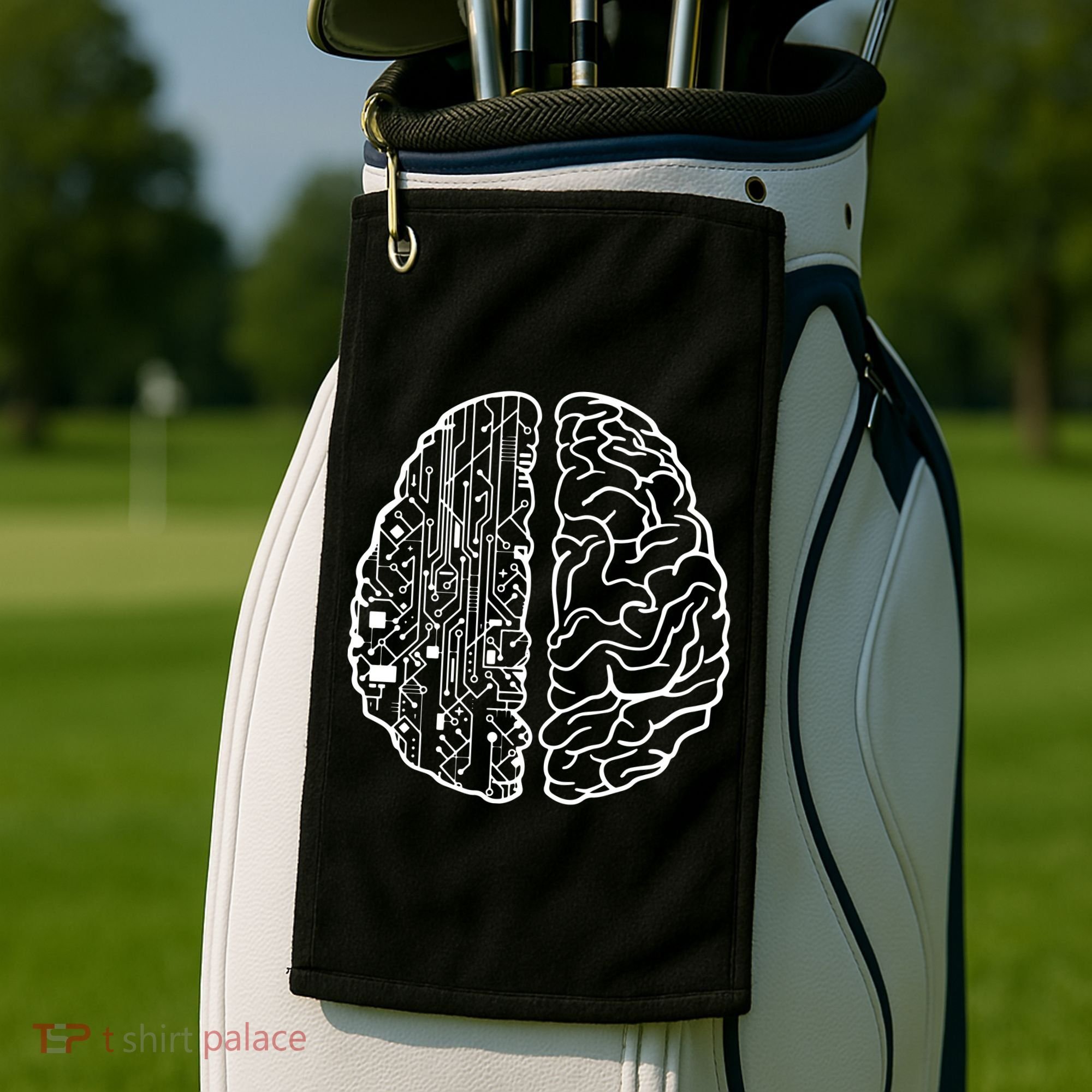 Programmer Coder Developer Programming Brain Programmer Golf Towel