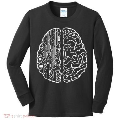 Programmer Coder Developer Programming Brain Programmer Kids Long Sleeve Shirt