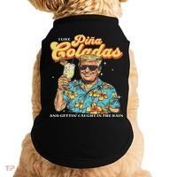 Pina Coladas Donald Trump Summer Vacation Hawaii Beach Funny Doggie Tank thumb 0
